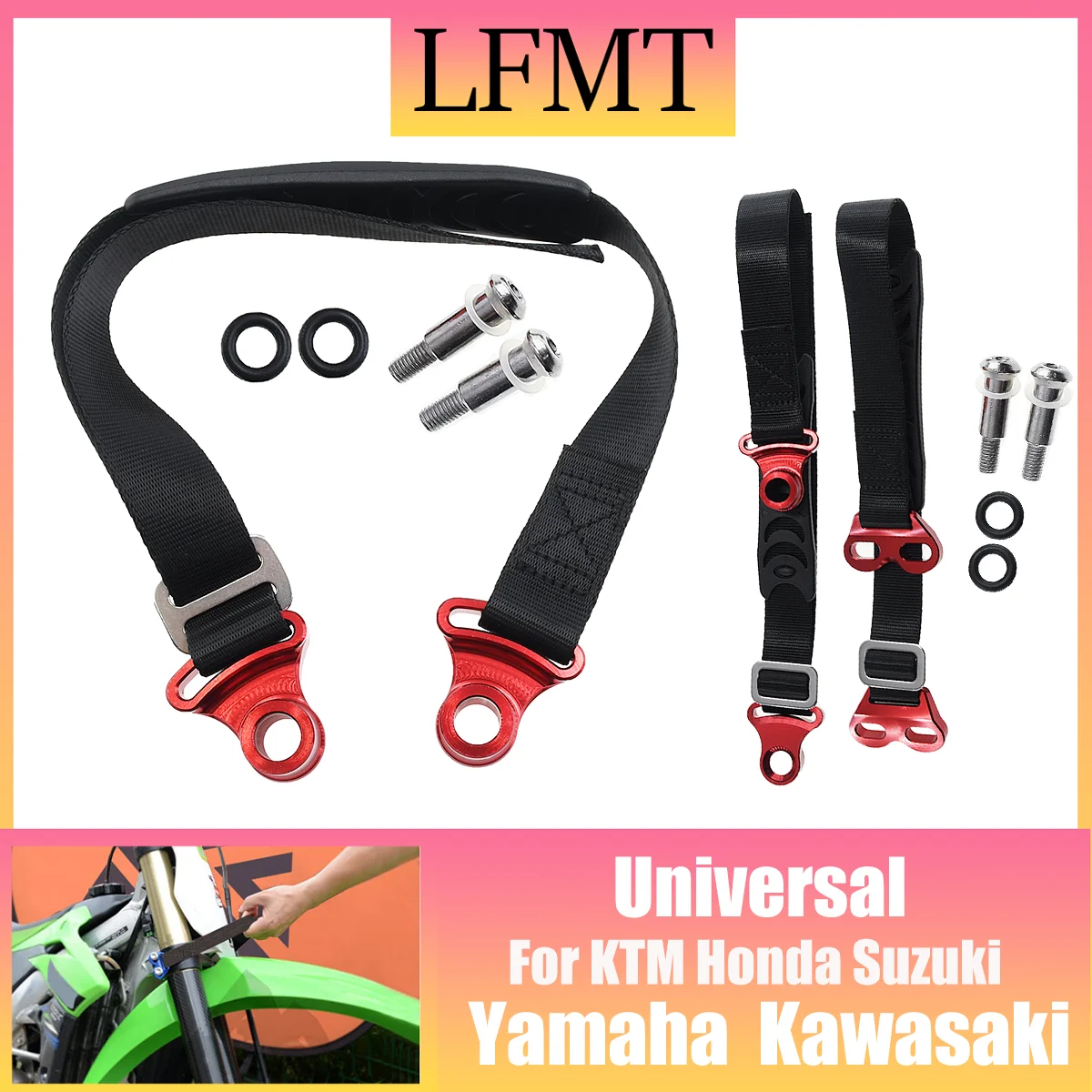 

Universal Motocross Parts CNC Seat Rescue Belt Cushion Rear Lift Strap Pull Sling For KTM HONDA YAMAHA KAWASAKI Dirt Pit Bike