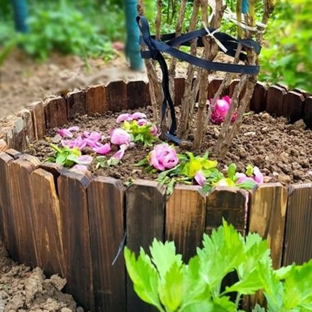 Bordure de pelouse de clôture de jardin, bois, paysage, jardinage pour incité, barrière