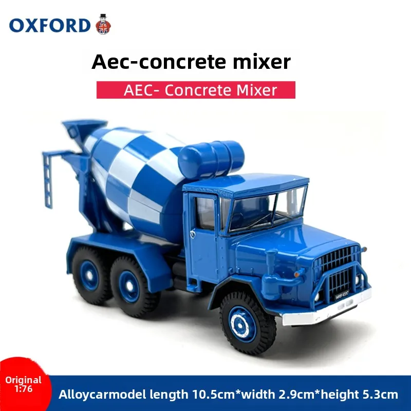 OXFORD fundido a presión, escala 1:76 Oxford AC-690, mezclador de hormigón, modelo de coche de aleación, juguete para regalo coleccionable, adorno de exhibición de recuerdo