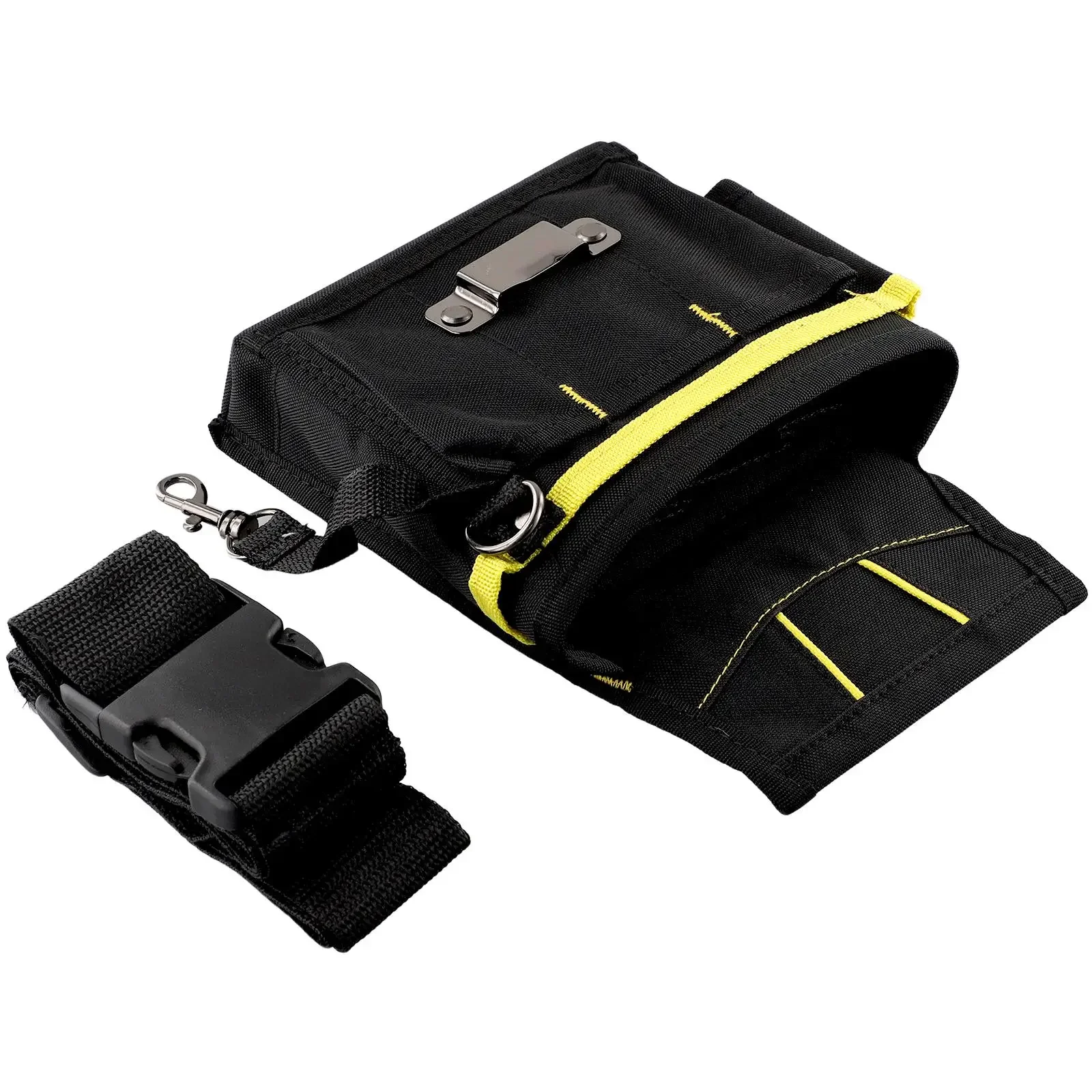 Waist Storage Tool Bag 24*17*4cm 600D Oxford Fabric Belt Tool Black Electrician Holder For Wrench Screwdriver Useful Brand New