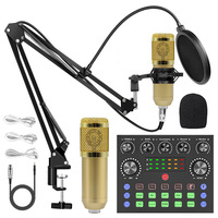 Condenser microphone BM800+V8 mobile phone sound card anchor computer recording stand live broadcast complete set of equipment