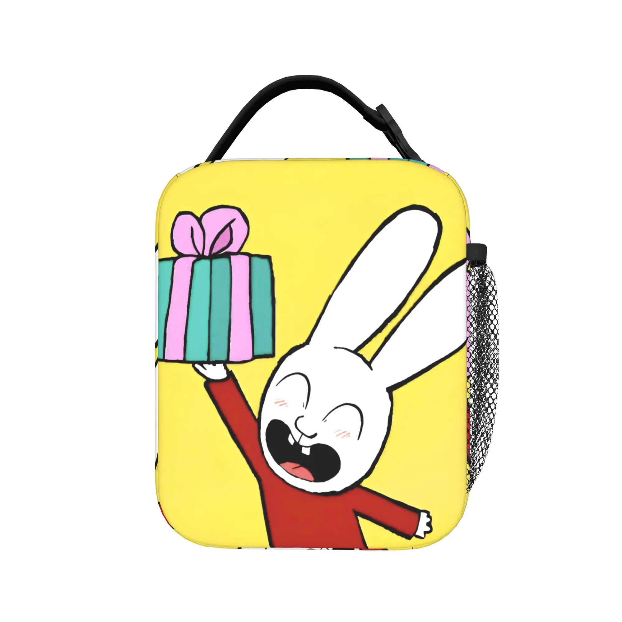 Simon Super Rabbit Insulated Lunch Bags for Men Women  Food Bag Leakproof Cooler Thermal Lunch Box For Work