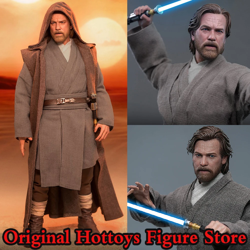 HOTTOYS HT DX26 1/6 Scale Male Soldier Obi-Wan Kenobi Star War Jedi Master Full Set 12-inches Action Figure Model Collection