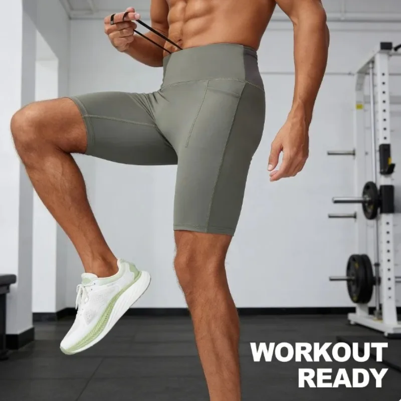 

Men's 2026 Compression Sport Shorts 5 Inch Tights Quick Dry for Marathon Running Gym Training and Fitness Use