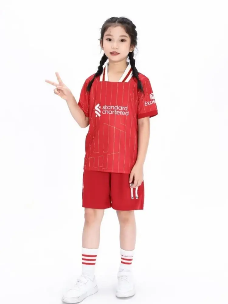 aldult children's clothing set Football sport Uniforms  11 M.SALAH Fans Jersey  Training wear games kits Leisure shirt