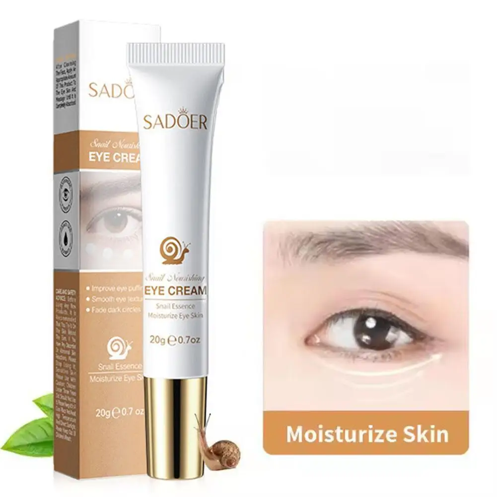 Snail Peptide Eye Cream reduce Dark Circles Eye Bags Firming Eye Cream Anti aging nourishing Eye Cream snail mucin eye Cream