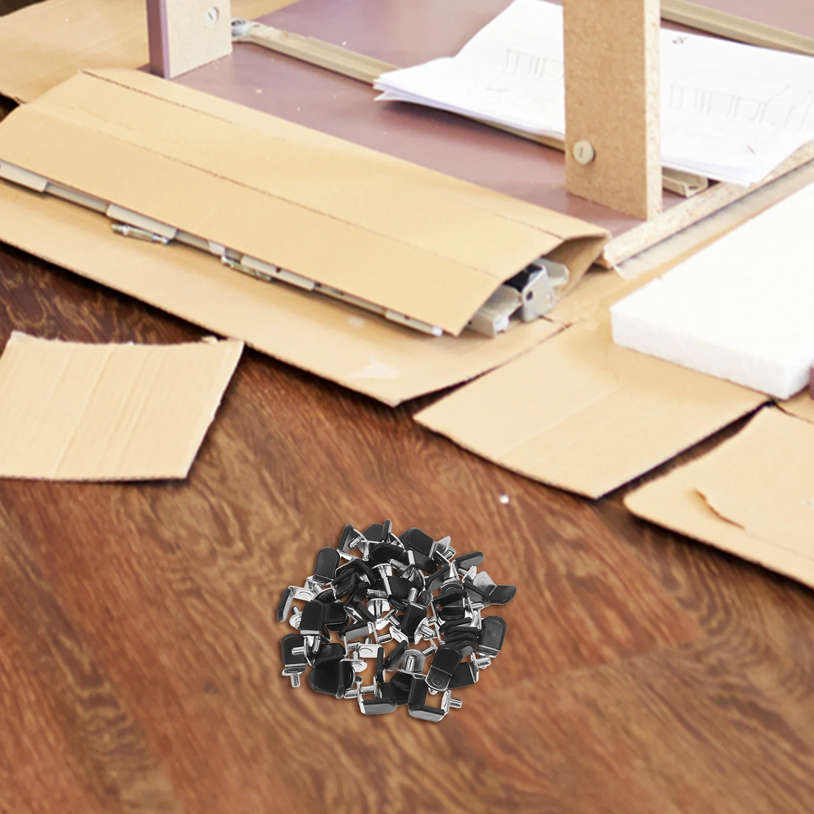 

50Pcs Cabinet Shelf Holders Multifunctional Design Easy Installation Durable Glass Support Pegs Shelf Hole Pegs