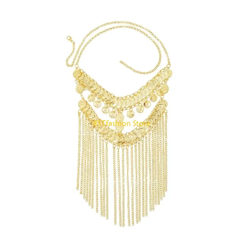 

Y5GC вуаль для золотых монет, головной убор, индийский танец, костюм для танца живота, монеты, цепочки для лица