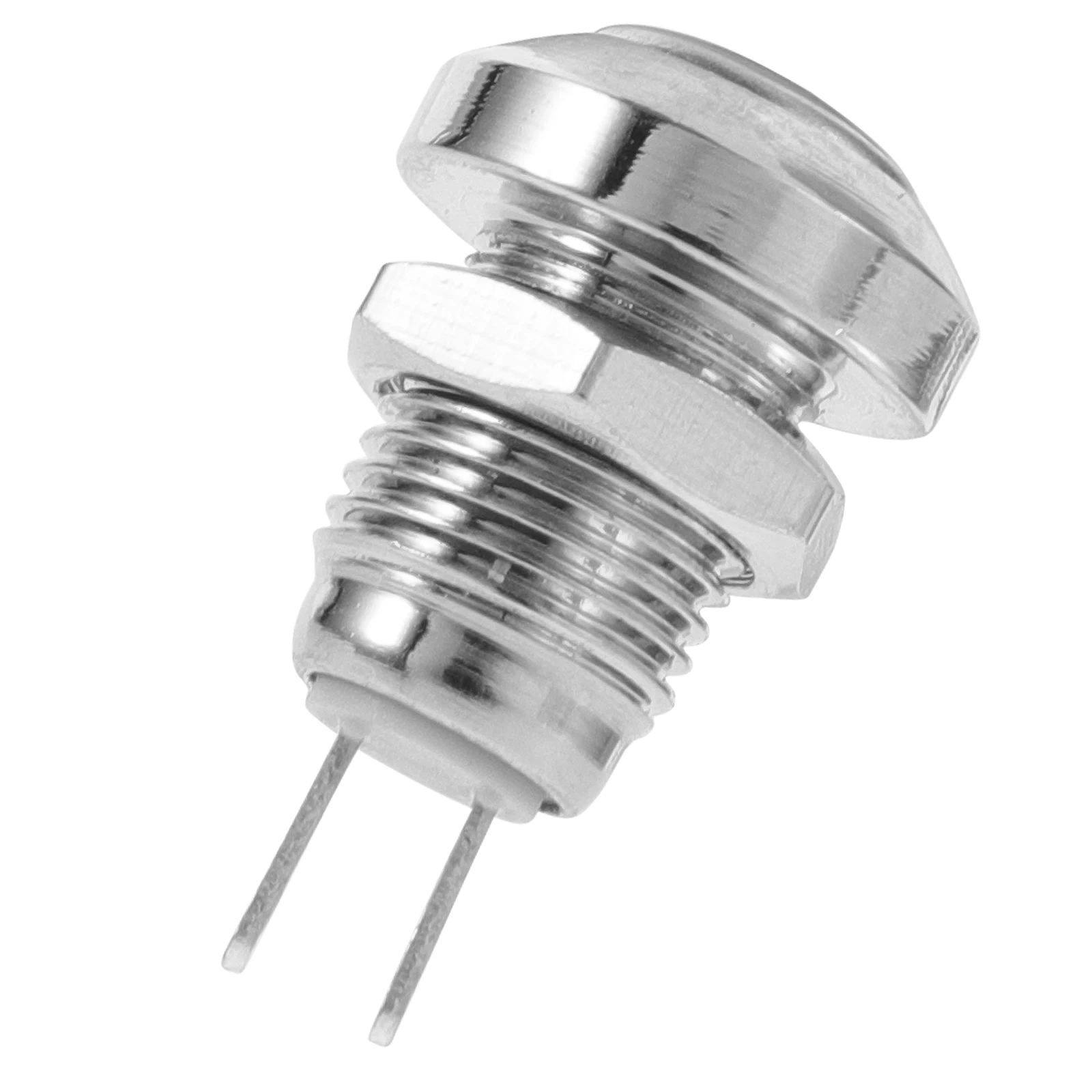 

Self Resetting Button Switch 8mm Momentary Push Portable Starter 220V Door Control Stainless Material