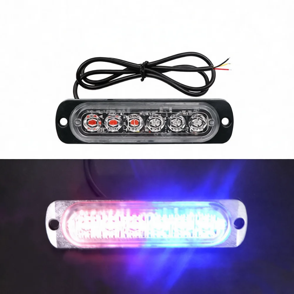High Intensity LED Strobe Warning Light 12V 24V Side Marker Flash Lamp Universal For Car Truck Motorcycle Emergency Beacon