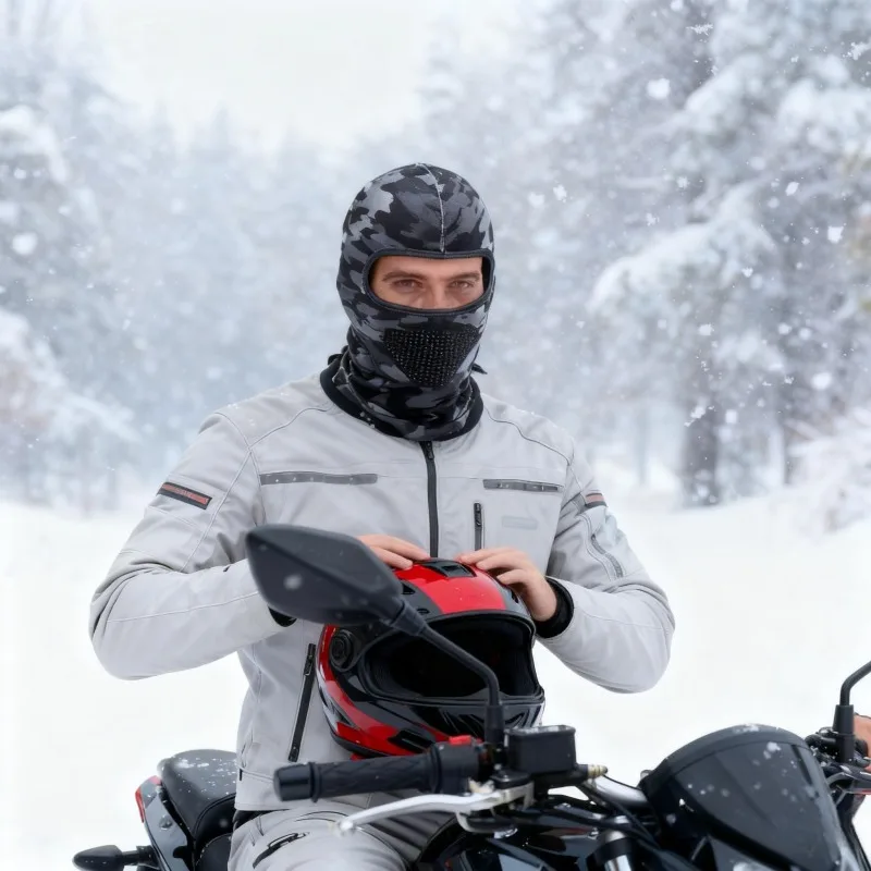 الرجال النساء الطقس البارد الحراري وشاح الشتاء قبعة تزلج بالاكلافا قناع الوجه الكامل الدراجات الصيد رئيس غطاء الرقبة خوذة كاب