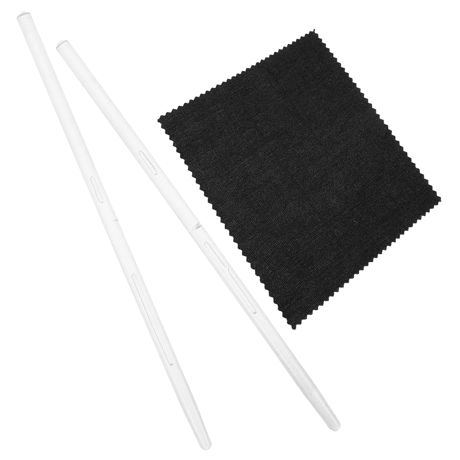 

1Set Physical Experiment Tool Glass Rod and Cloth Combo for Electrostatics Education Friction Electrification Demo Teaching