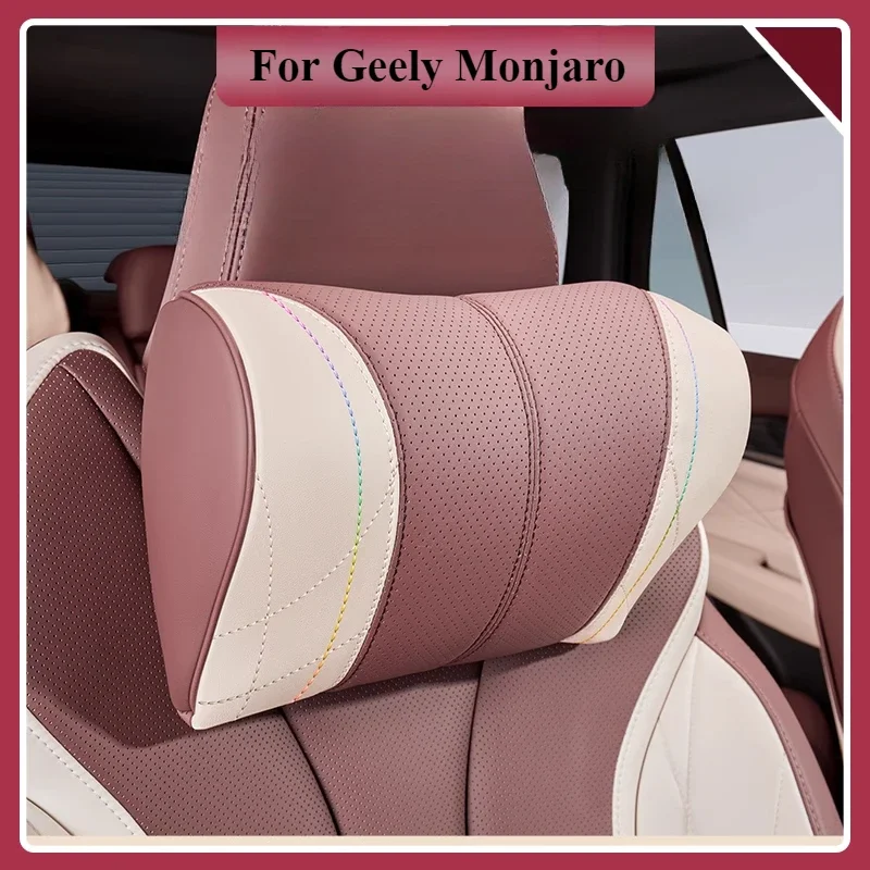 For Geely Monjaro Xingyue L Headrest Neck Pillow Backrest Car Seat Lumbar Head Support Neck Rest Protector Interior Accessories