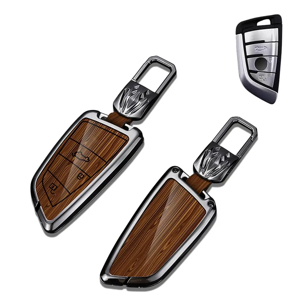 Skórzany brelok do kluczy ze stopu cynku do BMW serii 5 6 7 X1 X2 X3 X5 X6 X7