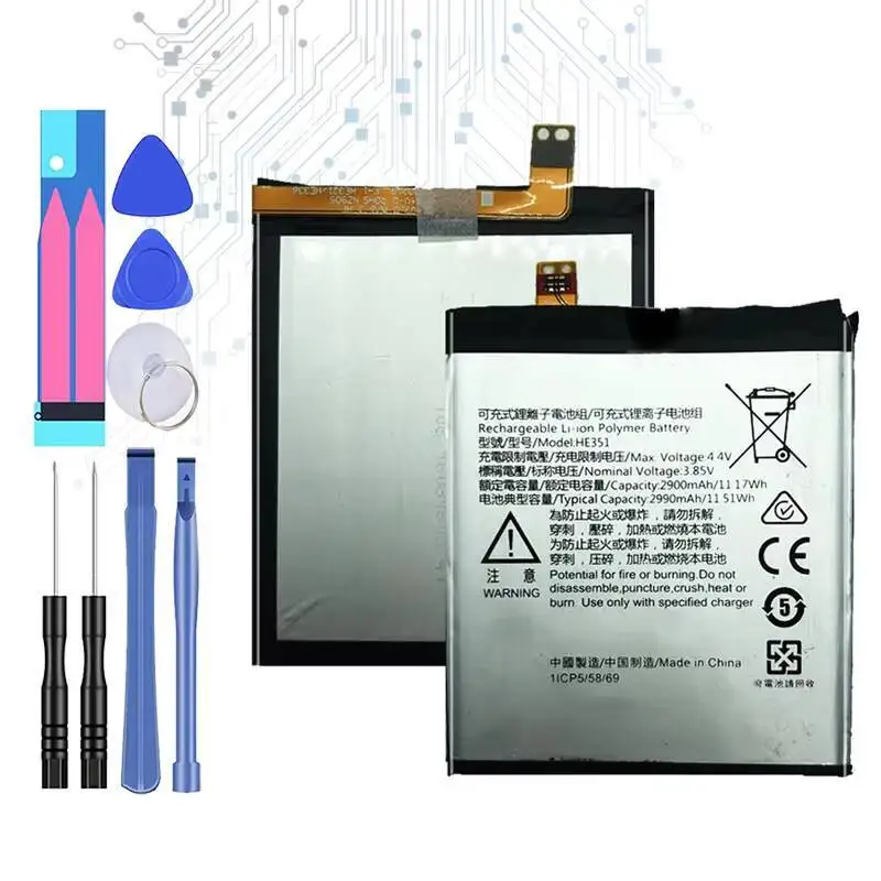 

2900Mah Mobile Phone Battery HE351 Safe For Nokia 3.1 TA-1049 TA-1057 TA-1063 TA-1070 TA-1074