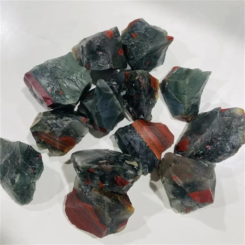 Natural African blood stone Reiki healing stone crystal rough meditation Room Decor Rough Crystal Stone Aromatherapy