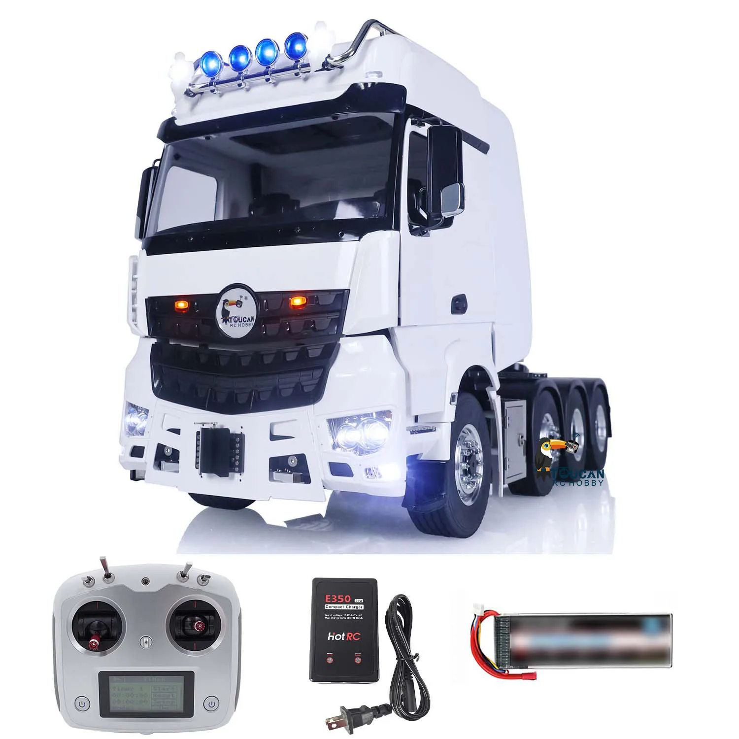 LESU 8X8 RC Tractor Truck Model W/ Metal Chassis 1/14 4 Axles 3363 RTR Radio Control Car Assembled Light Sound System THZH1537