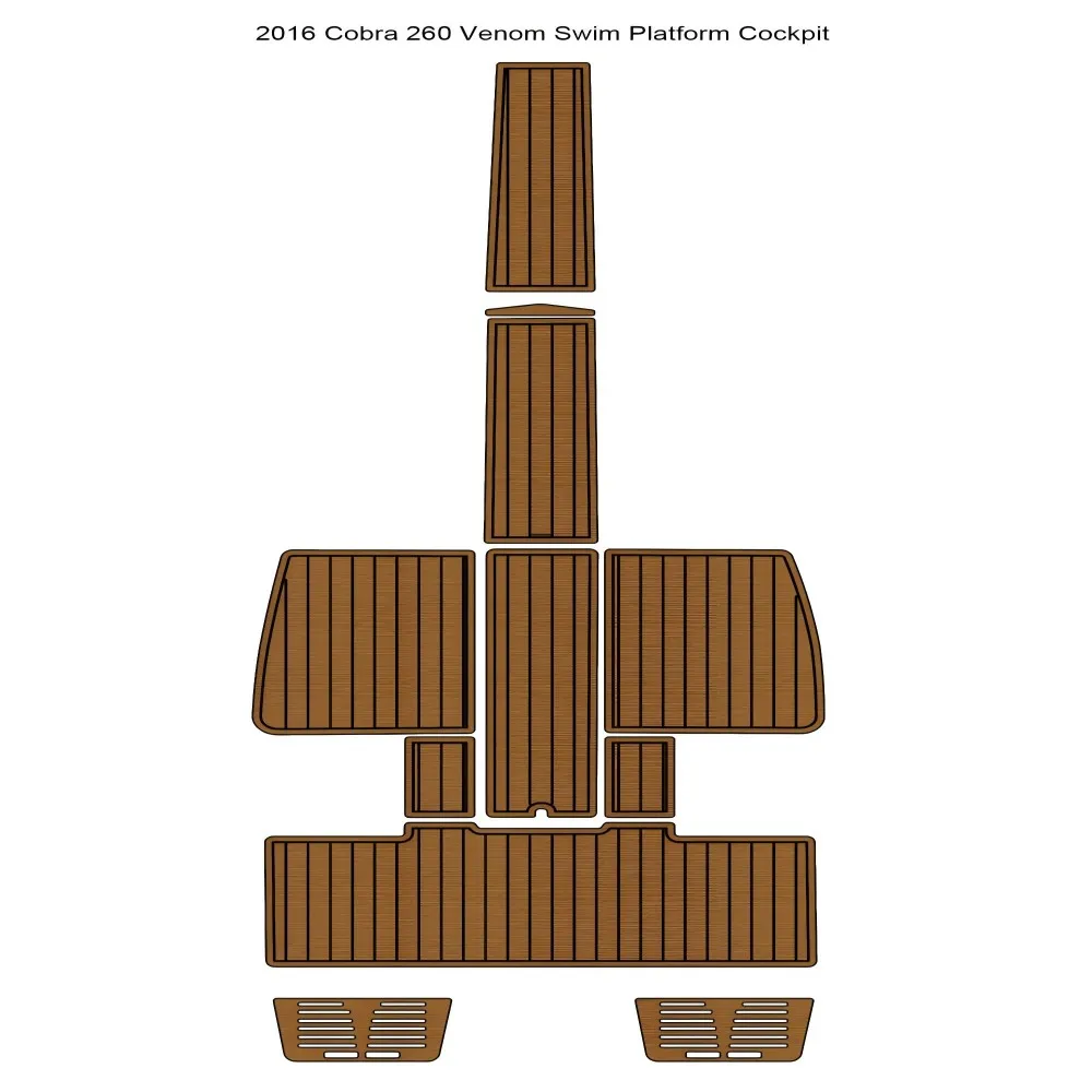 

2016 Cobra 260 Venom Swim Платформа Кокпита Pad Лодка EVA Тиковая палуба Напольный коврик SeaDek MarineMat Gatorstep Стиль Самоклеящийся