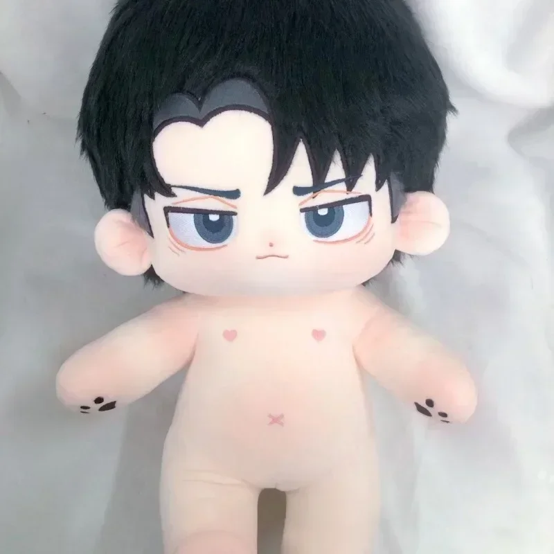 Peluche de 40cm Levi Ackerman, muñecos de algodón de vestir, Anime Attack on Titan, marionetas de peluche, juguetes para niños y adultos, regalos coleccionables