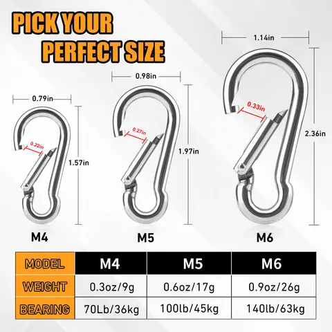 8 best sales stålkarbinhake - №3