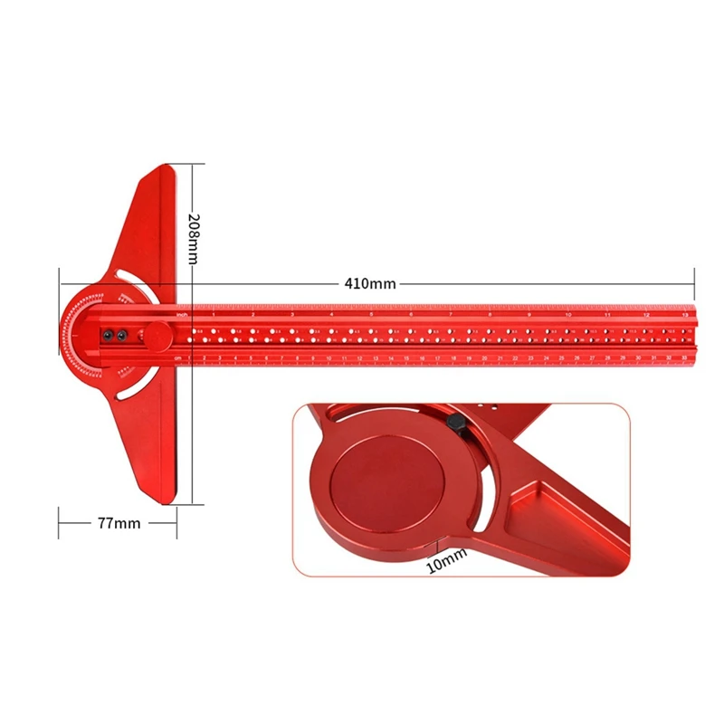 Angle Finder Protractor,Angle Gauge,Adjustable Aluminum Construction Protractors With 13 Inch Woodworking Ruler