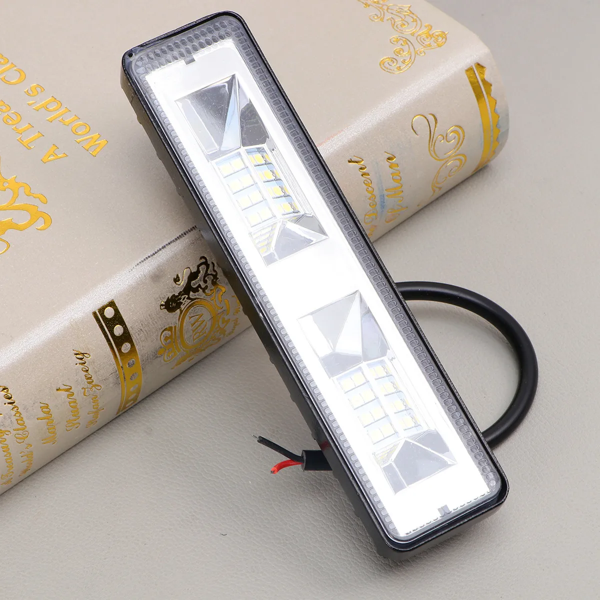 

1Pcs Wind Power LED Work Light for Car Truck Motorcycle Daytime Running Light Auto Exterior Lamp No Battery No Wire 16 Leds