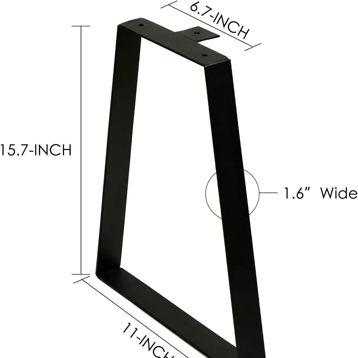 Metal Wrought Iron Support Bracket Furniture Legs Flat Table Feet For Coffee Desk Shoe Stool Home