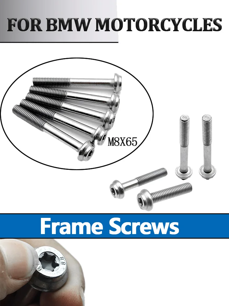 

For BMW R1250GS R1250GSADV/RT R1300GS Motorcycle Frame Screw f850gs f900gs Left Right Engine Screw Bolt Replacement Parts