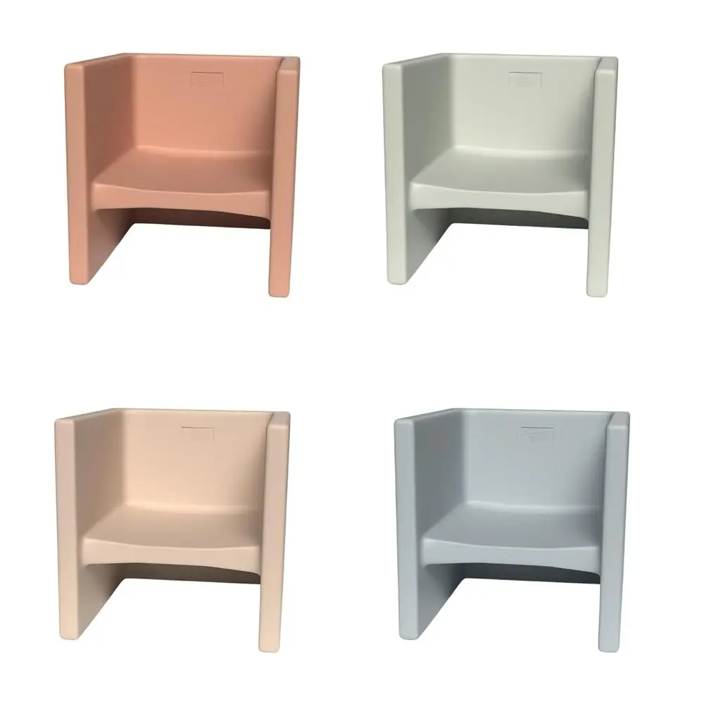 

3-in-1 Cube Chair or Kids, lexible Seating Classroom urniture,Polyethylene, 4-Pack, Elements Colorway