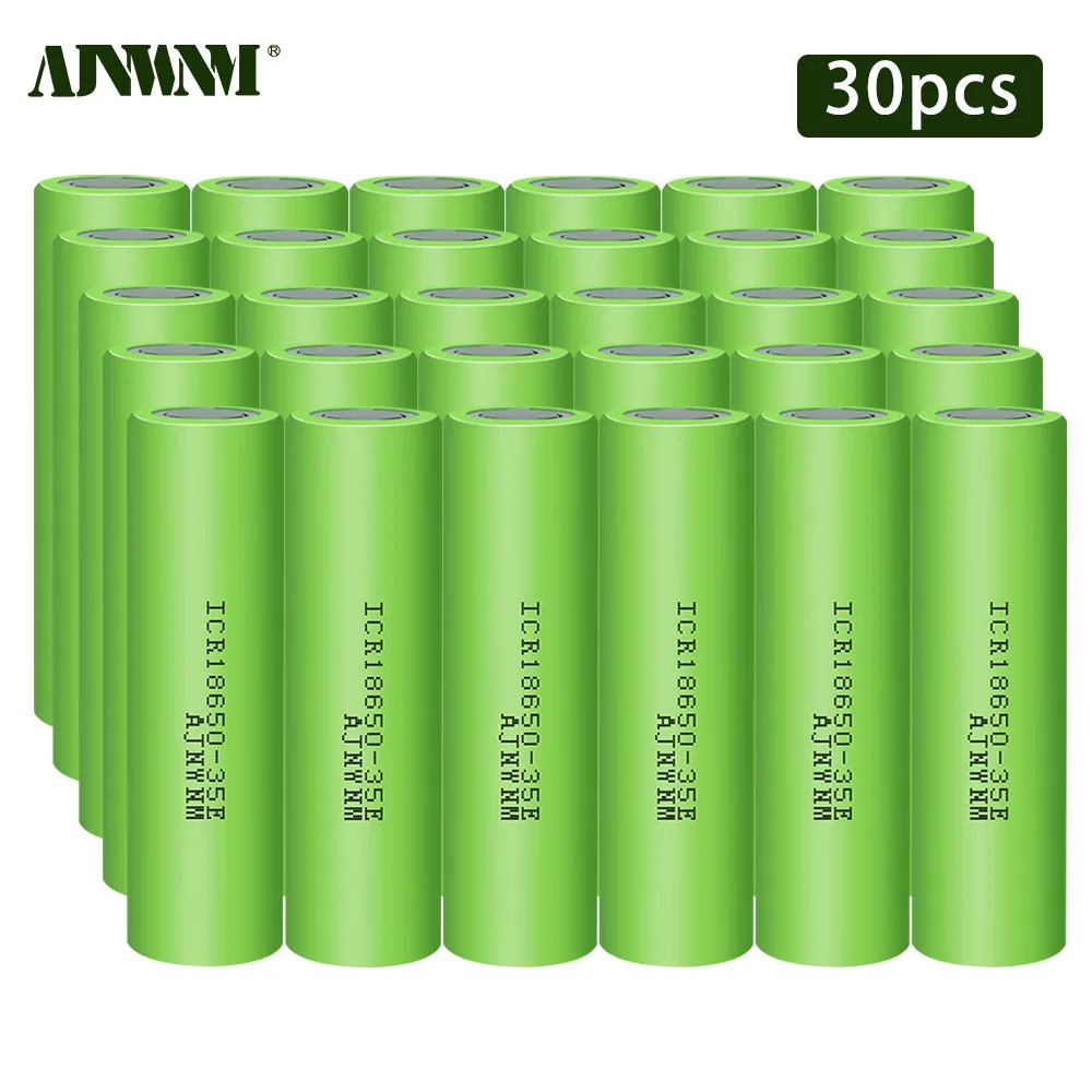 

18650 High Current 3500mAh 15A Discharge ICR18650 35E 3500mAh 18650 Battery Li-ion 3.7v Rechargable Battery