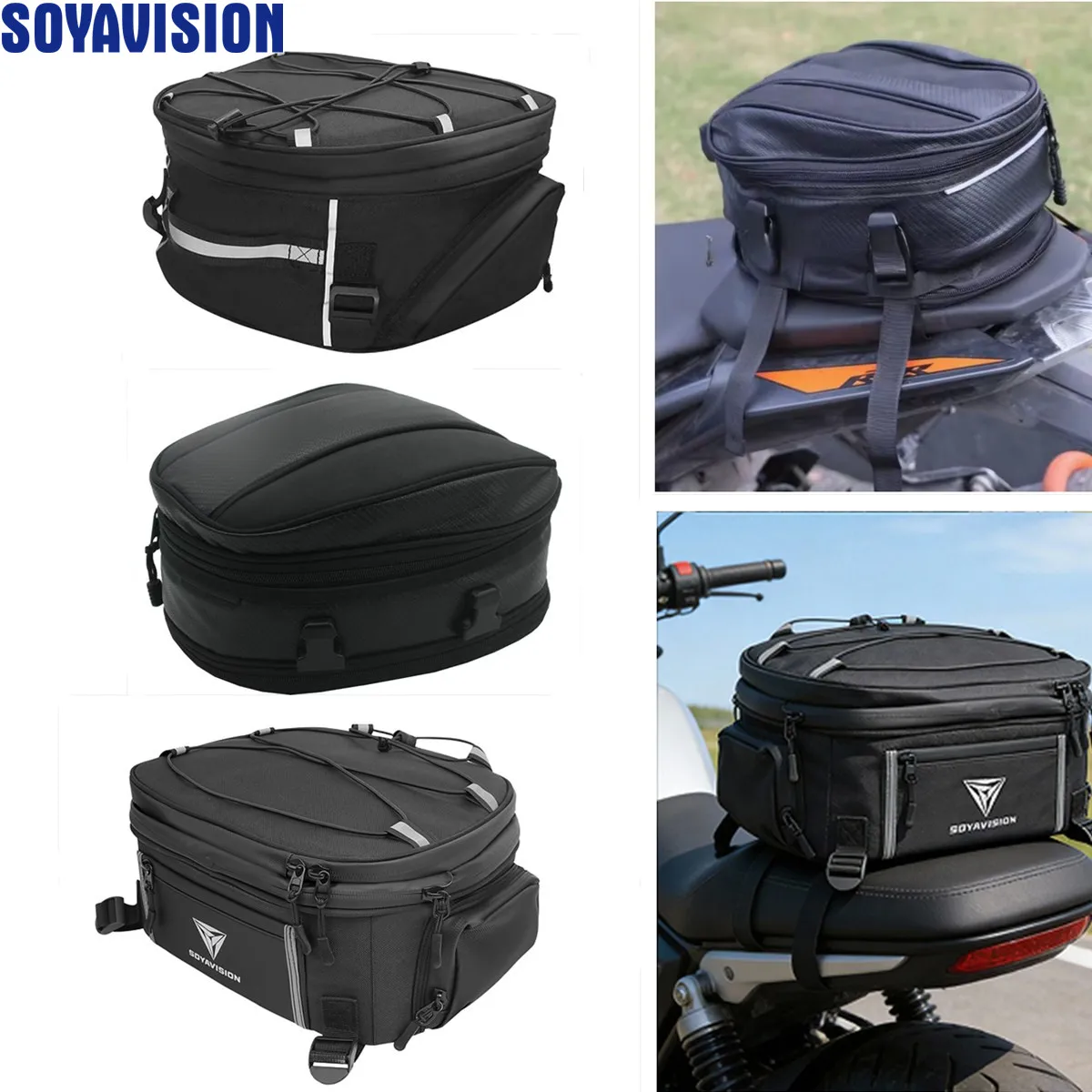 

Мотоциклетная сумка на заднее сиденье для KTM, HONDA, Kawasaki, водонепроницаемая, для путешествий, багажная, большая вместимость, для мотокросса