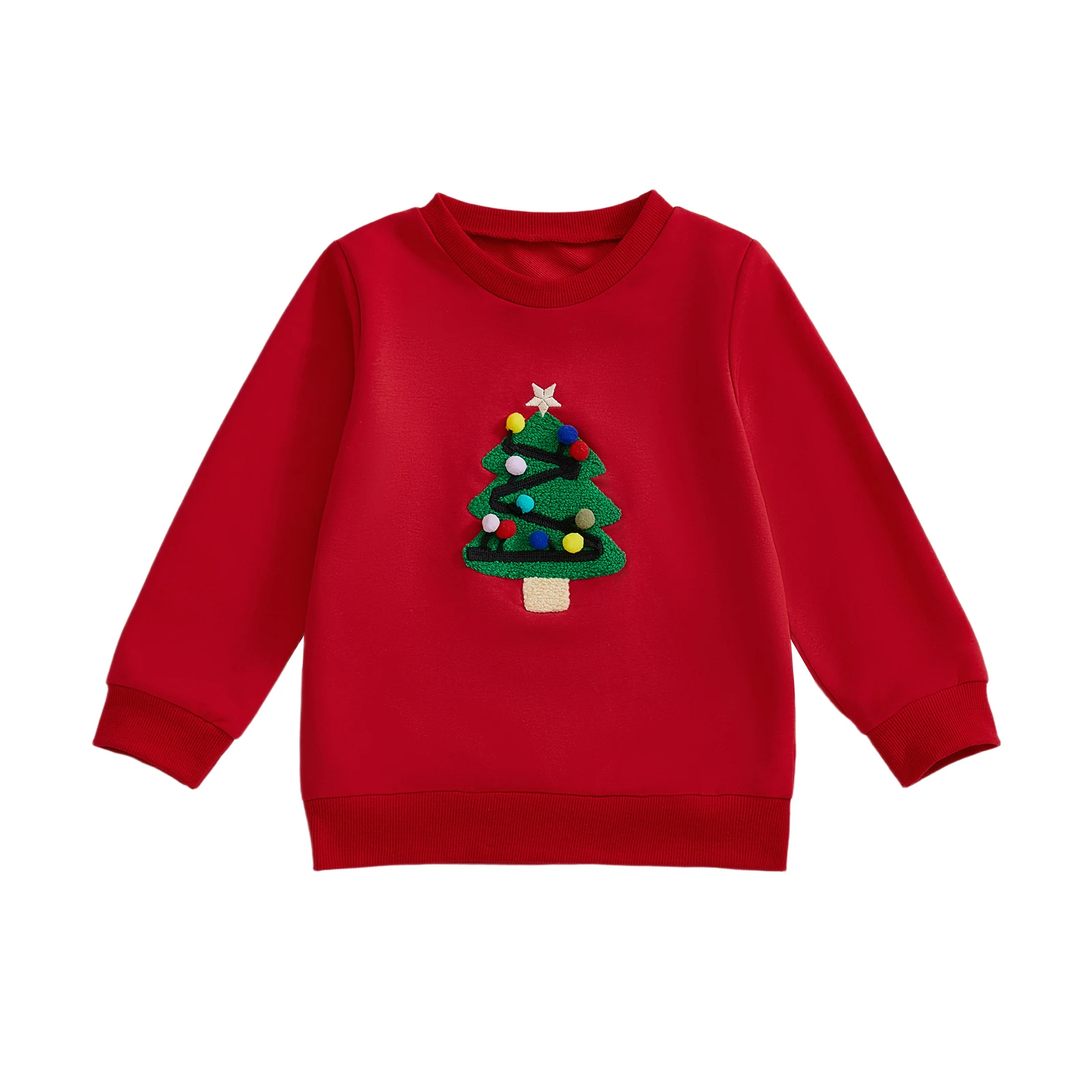 

Kids Sweatshirt Long Sleeve Crew Neck Tree Hoodie Pullover Christmas Costume for Boys Girls