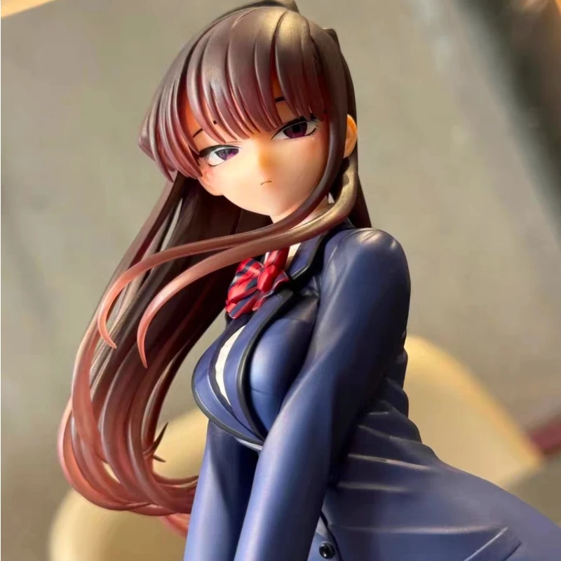 Komi Kan niet Communiceren Shouko Komi 25 cm Wave Anime Mooi Meisje PVC Action Figure Collectible Model Pop Gift Desktop ornamenten