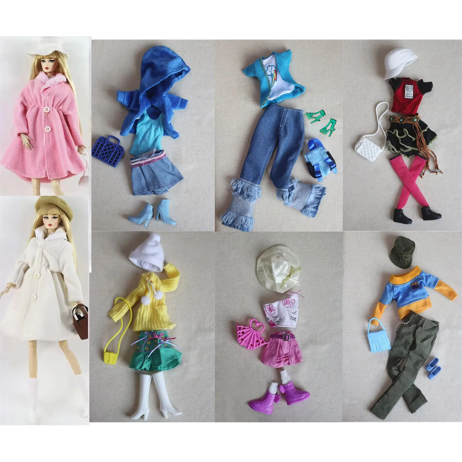 

Handmade Doll Clothes Coat Outfit for 11.5 inch 30cm Doll bjd clothes Many Style Gifts for doll accessories