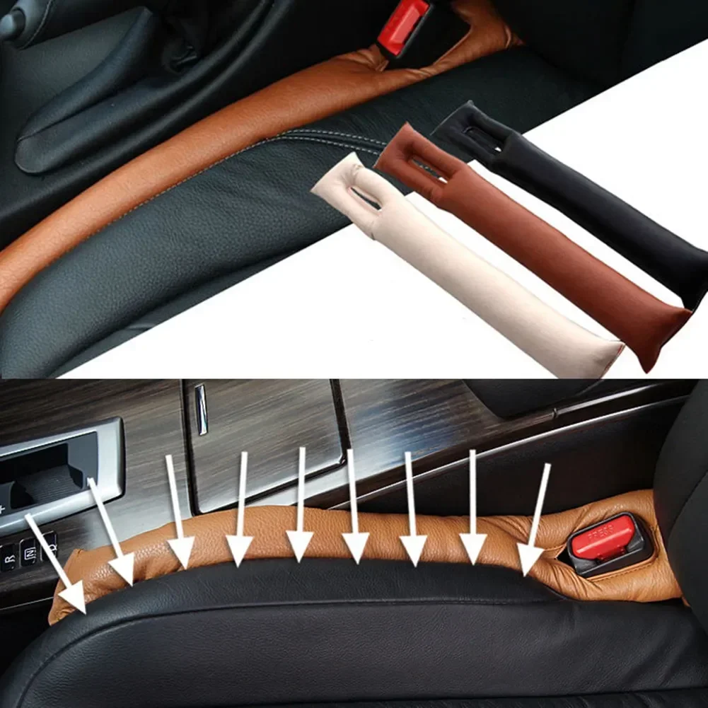 NewCar Seat Gap Filler Soft Car Styling imbottitura cuscinetti per perdite in pelle Plug Spacer accessori per auto universali Organizer per auto per