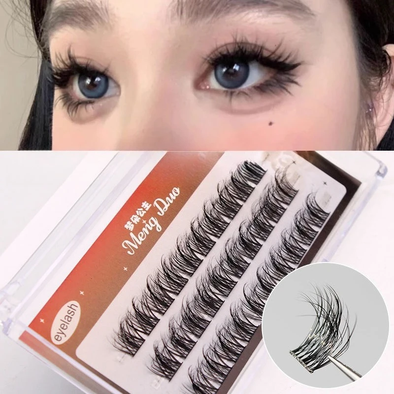 

8D Flurry False Eyelashes Natural Thick Dense Curled Fake Eyelash Thai in Style Individual Cluster Lashes Extension DIY Makeup
