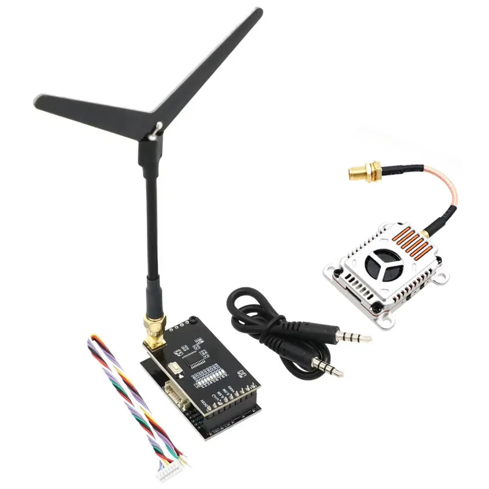 

LST 1.2Ghz 1W 1.6W 2W 2-8S Switchable VTX Video Transmitter Module 1.2G 8Ch VRX Heat Dissipation Shell For Long Range FPV Drone
