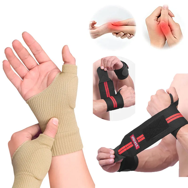 Força Banding Wrist Brace Exercício Halterofilismo Fitness Training Horizontal Protective Equipment Musculação Wrist Brace