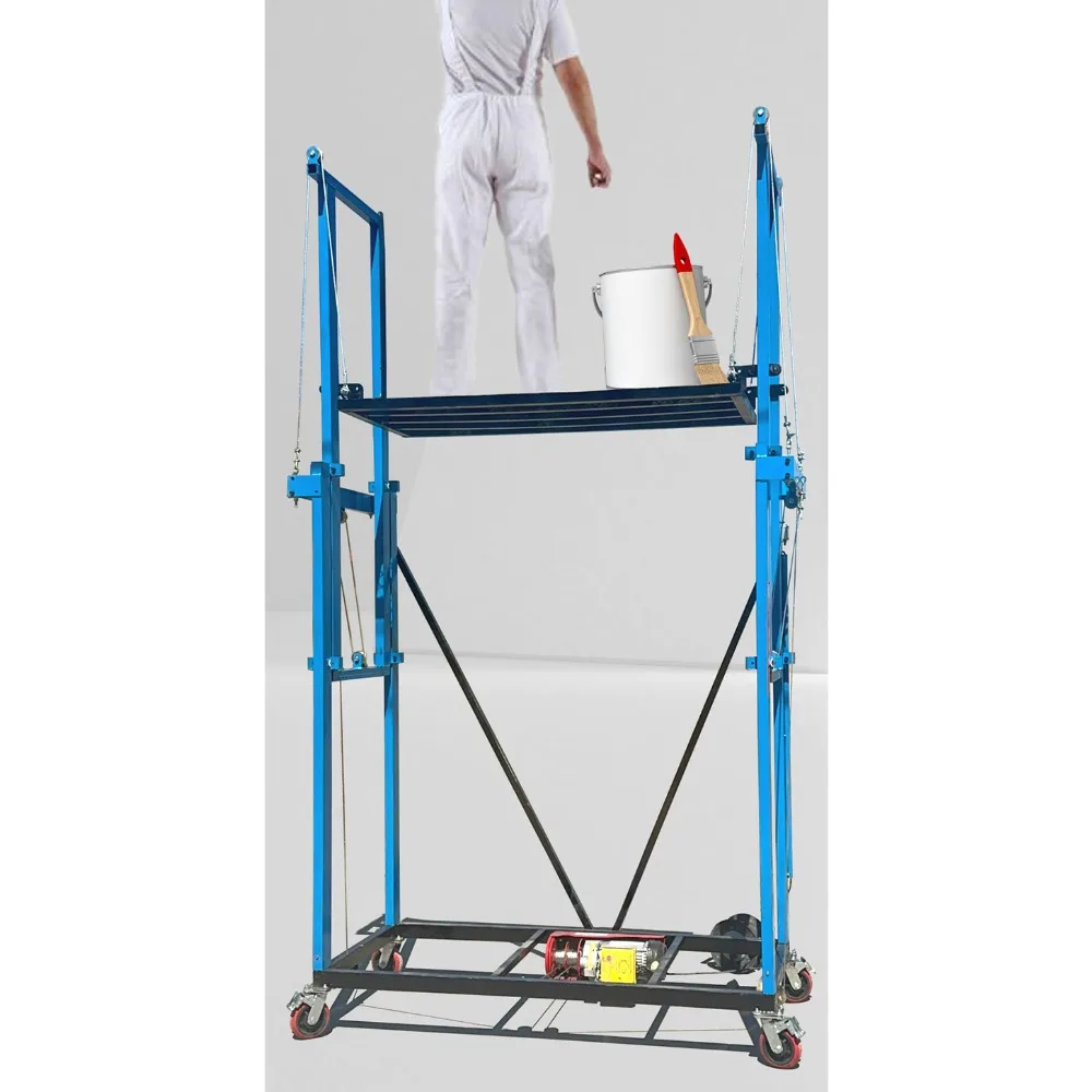 Electric lifting scaffolding foldable mobile