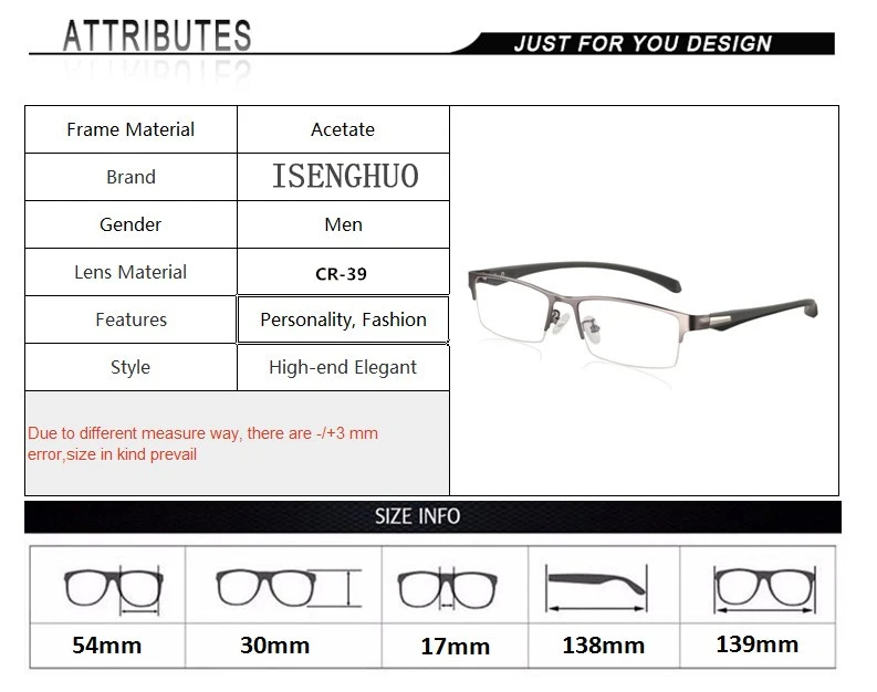 Progressive Multifokale Photochrome Lesebrille Anti-blau Licht Weit Anblick Gläser Männer Halb Rahmen Business Presbyopie Brille – Detail 3