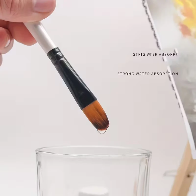 6pcs Artist Paint Brushes Set Artist Paintbrushes For Acrylic Oil Watercolor Acrylic Painting For Body Face Rock Canvas