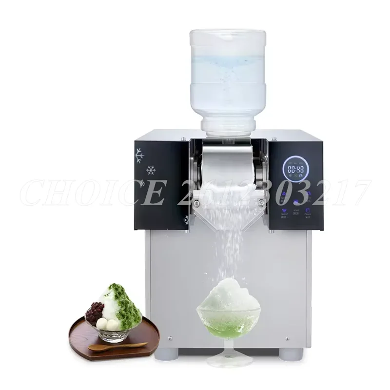 

240kg/Day Air Cooling Automatic Snowflake Ice Machine 1600W Crusher Korea Bingsu Snow Maker Touchscreen Ice Shaver Machine