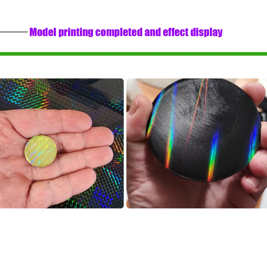 PEI Spring Steel Build Plate for 3D Printer - Holographic/Phantom & Smooth Dual-Sided Magnetic Print Surface 235x235mm 257x257mm