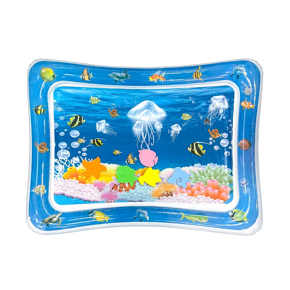 1pc inflável pvc bebê jogando tapete de água branco água-viva criança almofada crianças educação precoce atividade brinquedos esteira almofada crianças presente