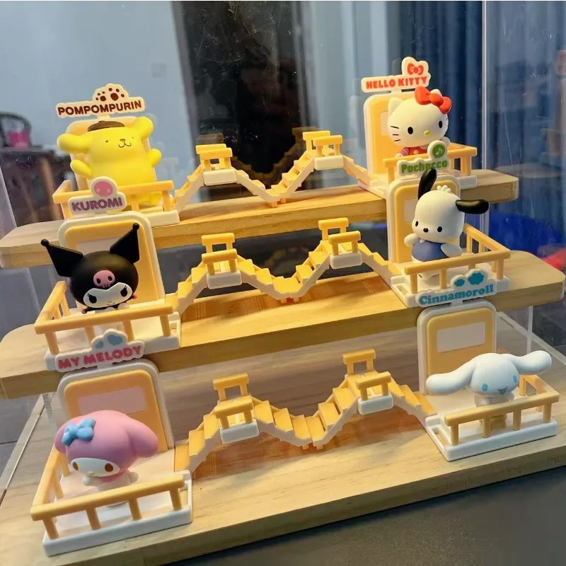 

Sanrio Hello Kitty Magnetic Doll Toy My Melody Kuromi Anime Action Figure Q Figural Refrigerator Decoration Model Birthday Gifts