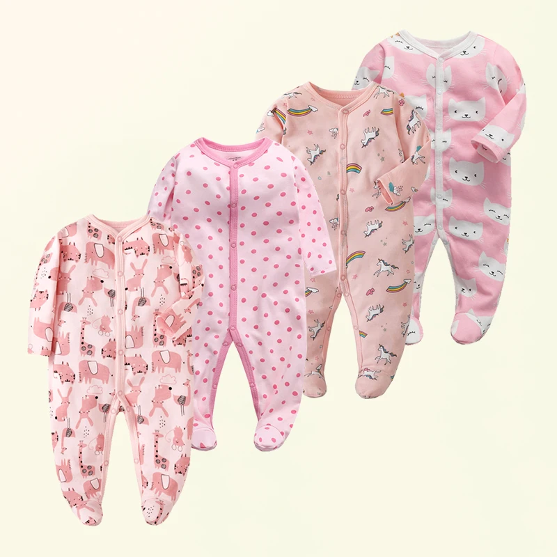 Four Seasons Baby Romper for New Born Baby Clothing 0-12Months Newborn Baby Girls/Boys Jumpsuit Newborn Jumpsuit Homewear