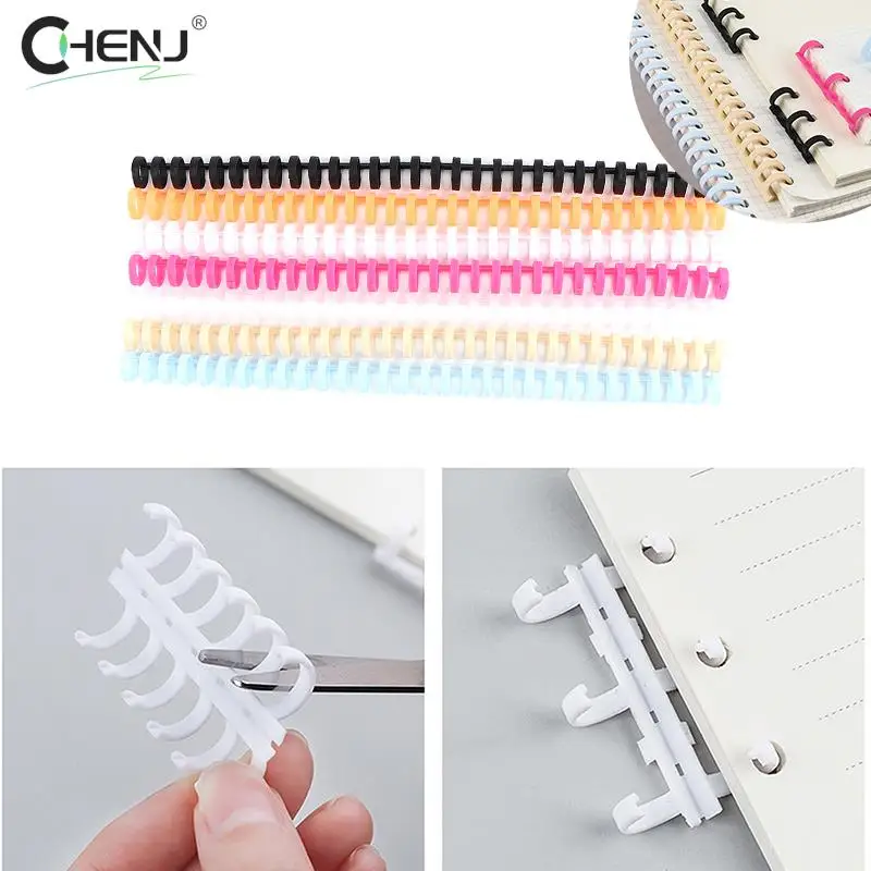 1pcs 30 Hole Loose-leaf Plastic Binding Ring Spring Spiral Rings For 30 Holes A4 A5 A6 Paper Notebook Stationery Office Supplies