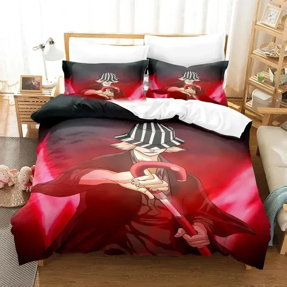 

Anime Bleach Urahara Kisuke Bedding Set Printed Bed Set With Pillowcase Bed Duvet Cover Soft Queen King Size Bedclothes Home