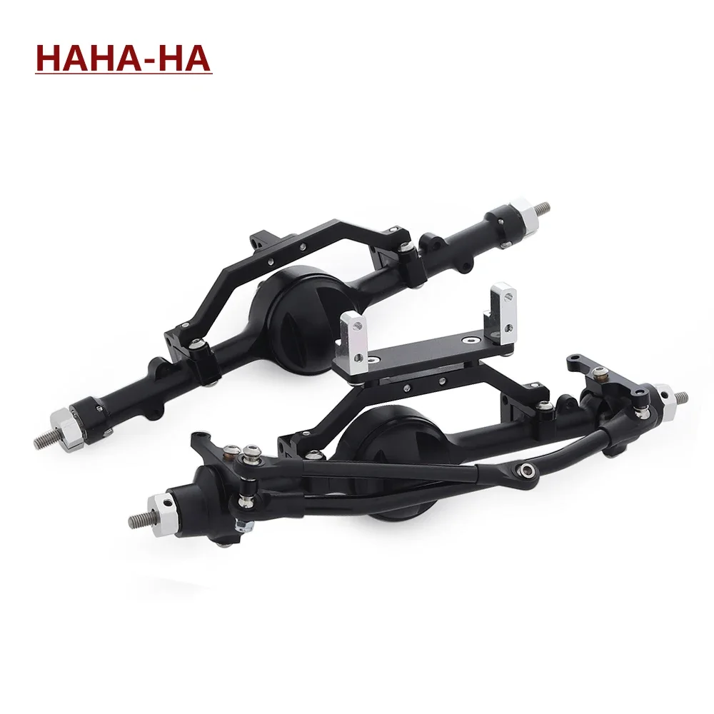 

CNC Aluminum Alloy D90 Front Rear Axle Complete Set Black for 1/10 RC Crawler RC4WD Gelande II TF2 D90 D110 Yota II Axels