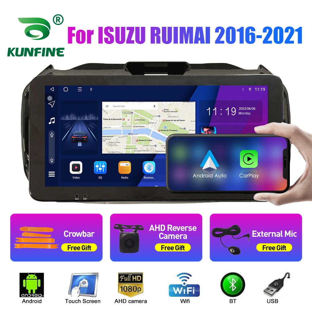 10.33 Inch Car Radio For ISUZU RUIMAI 2016-2021 2Din Android Octa Core Car Stereo DVD GPS Navigation Player QLED Screen Carplay